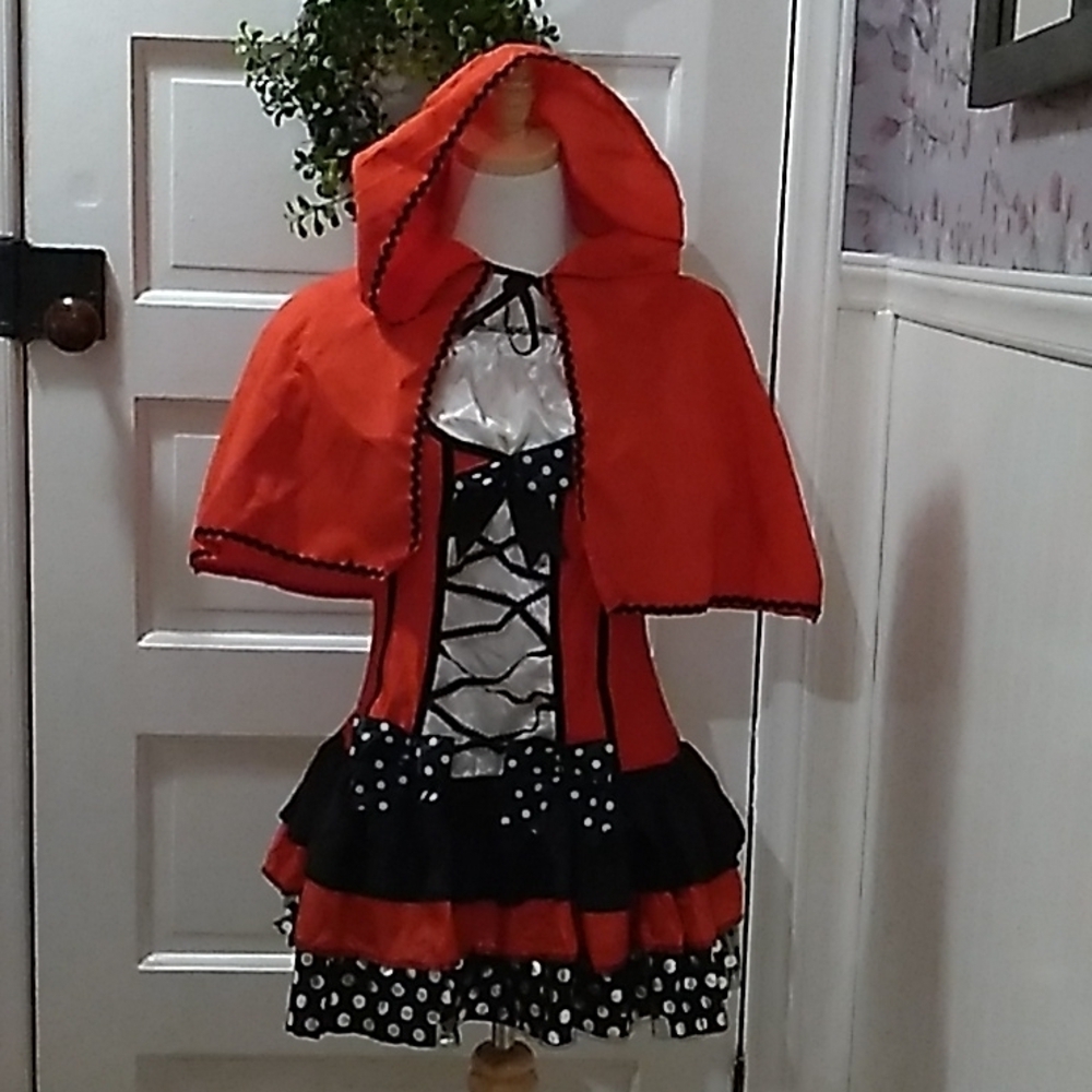 Spirit Sweet Red Riding Hood dress and cape XL Child 14-16